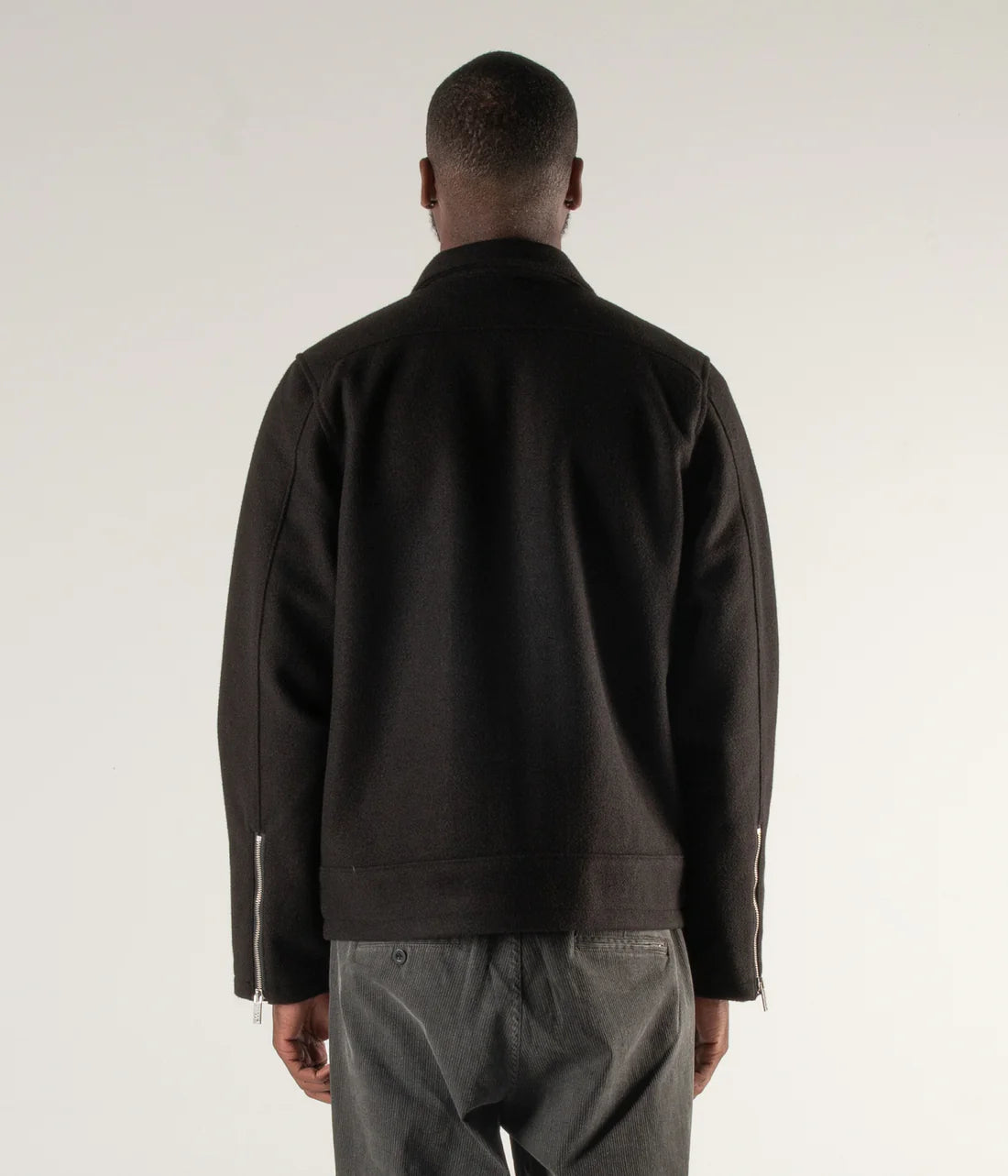 SYNOPTIC FELT JACKET // BLACK