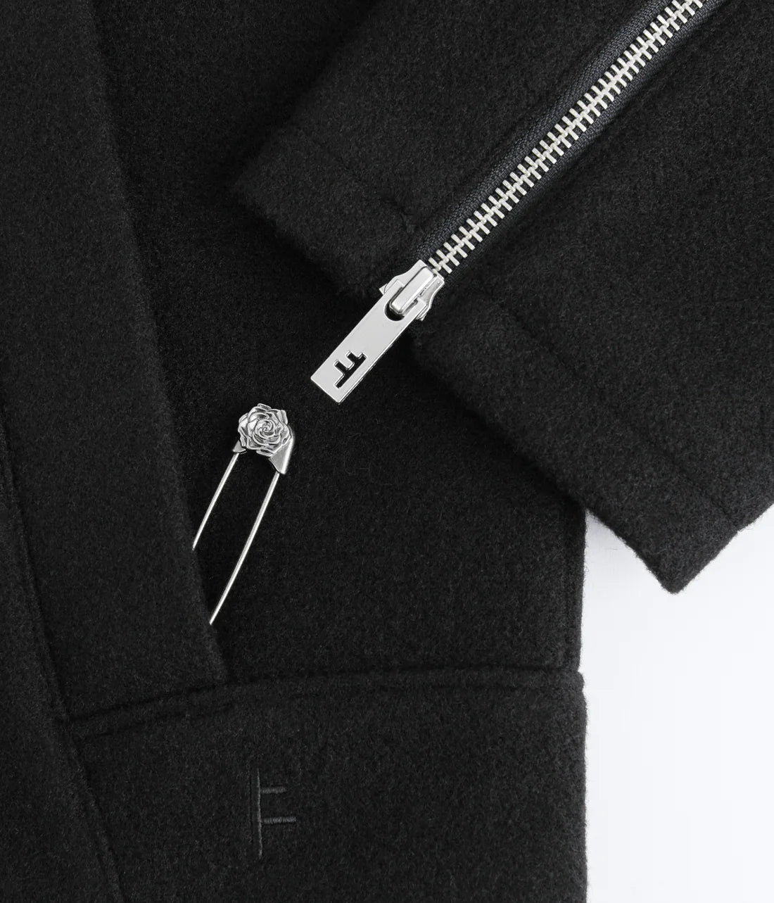 SYNOPTIC FELT JACKET // BLACK