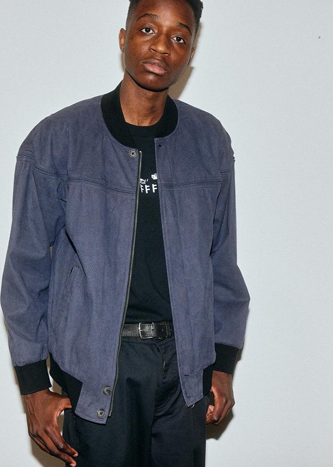 VT SUEDE VOMBER JACKET // NAVY