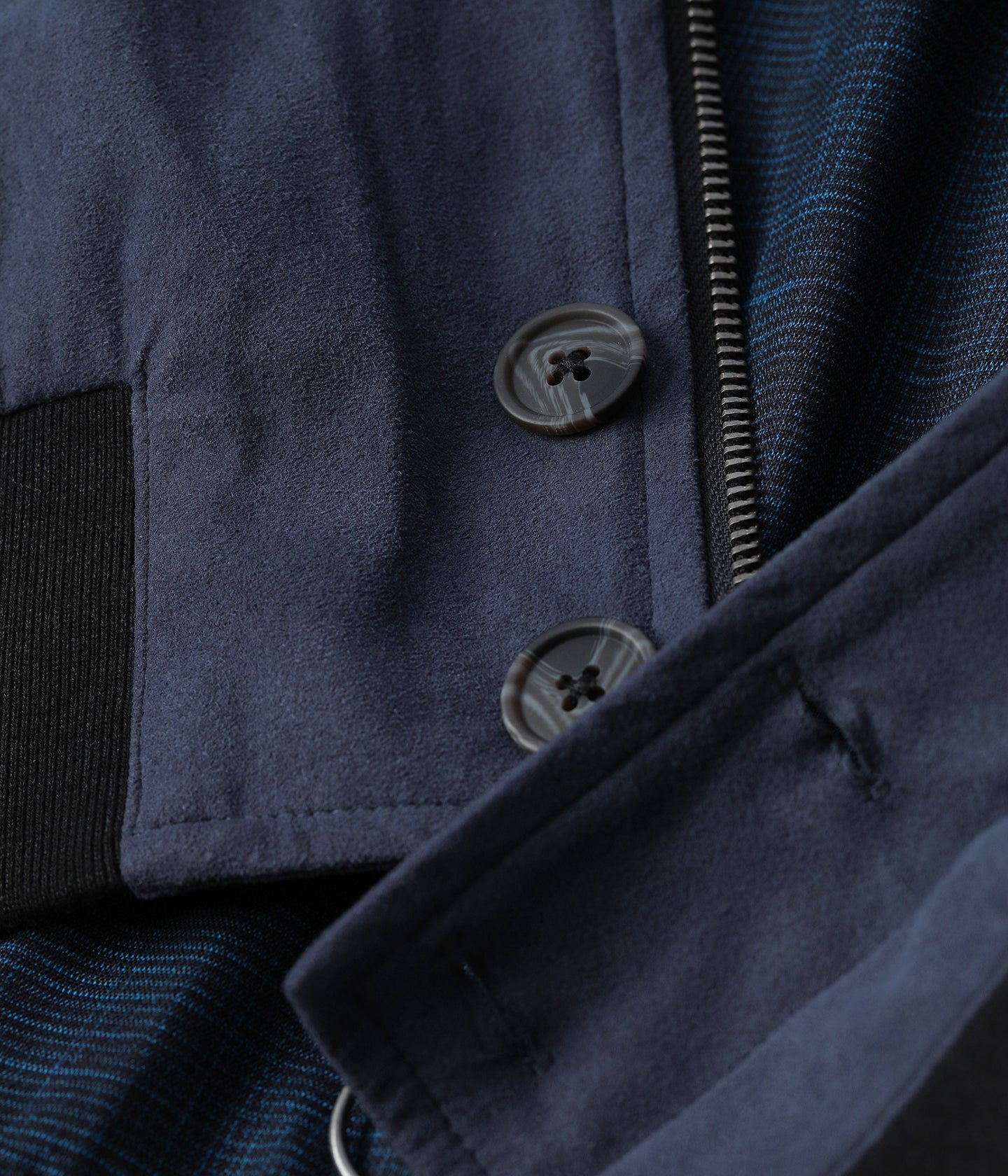 VT SUEDE VOMBER JACKET // NAVY