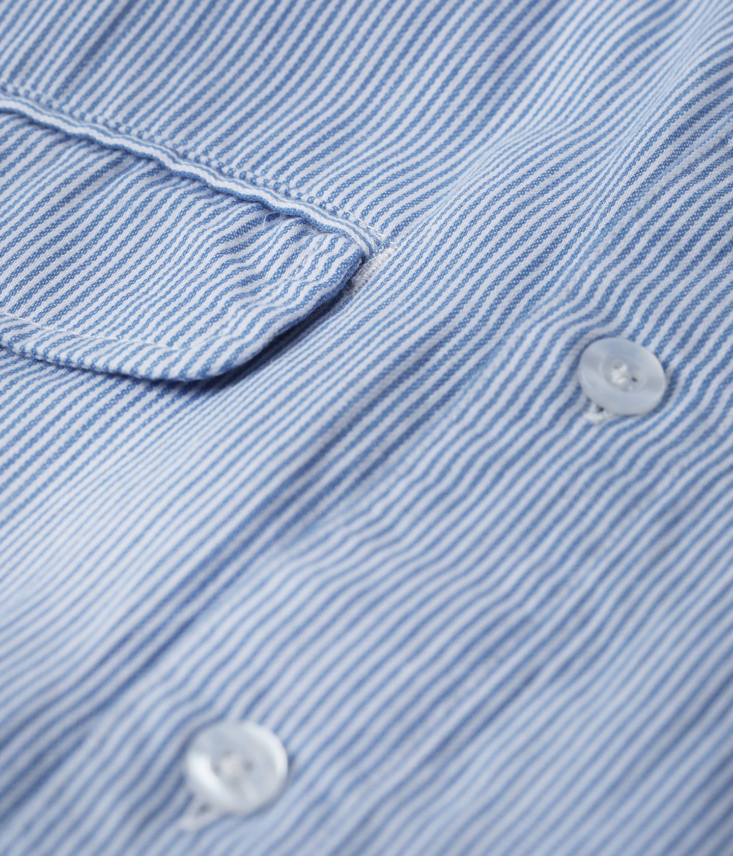 BROADCAST STRIPED LS SHIRT // BLUE WHITE