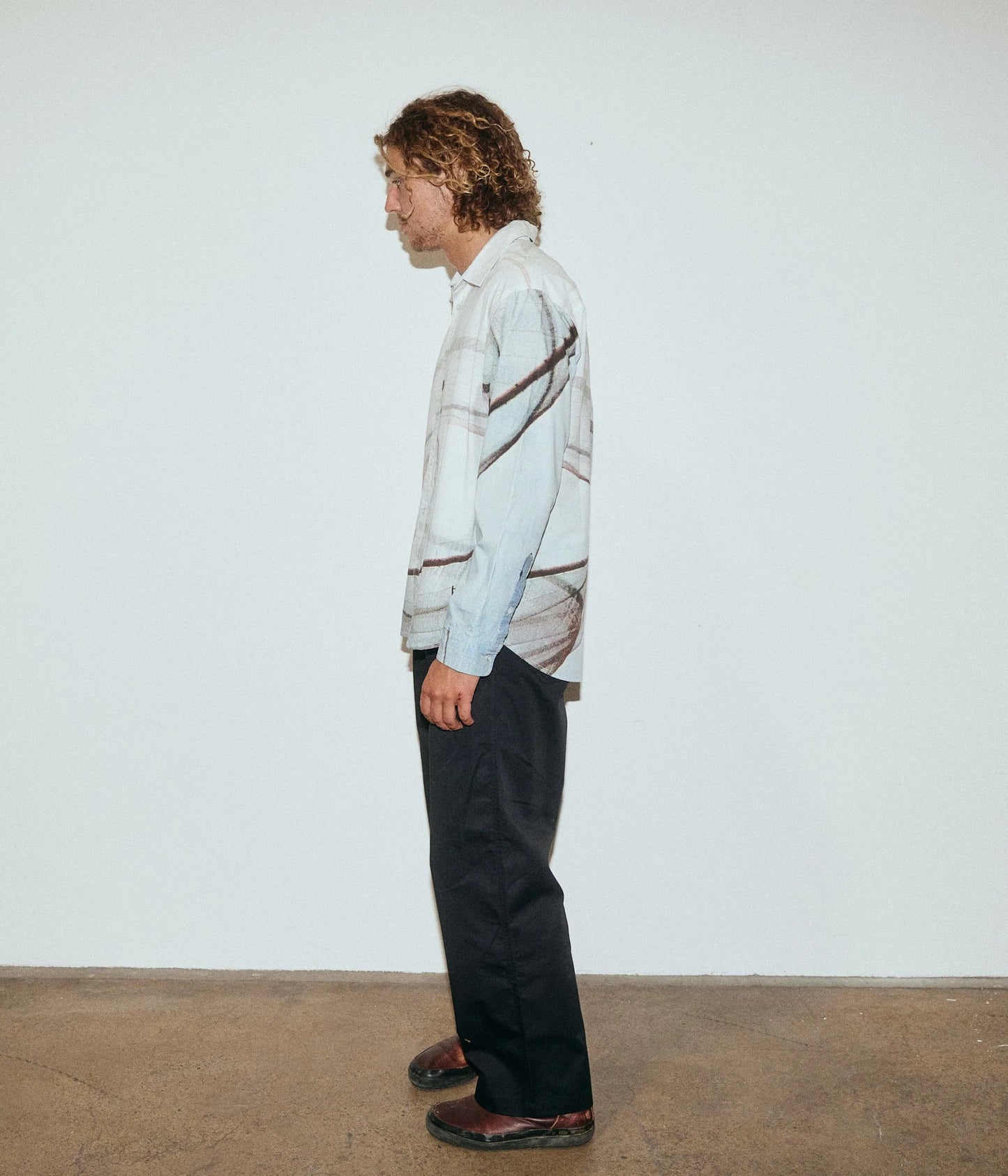 VIVIAN COIL LS SHIRT // SKY