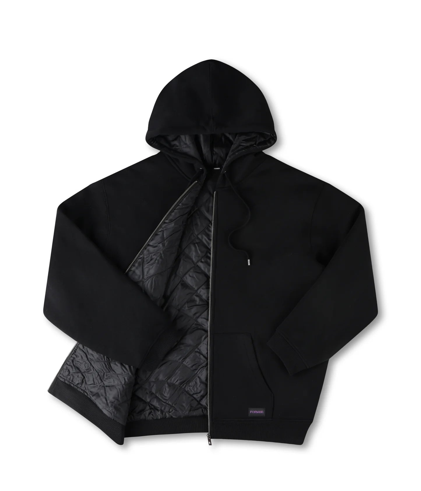GLOBAL MIND LINED ZT HOOD // BLACK