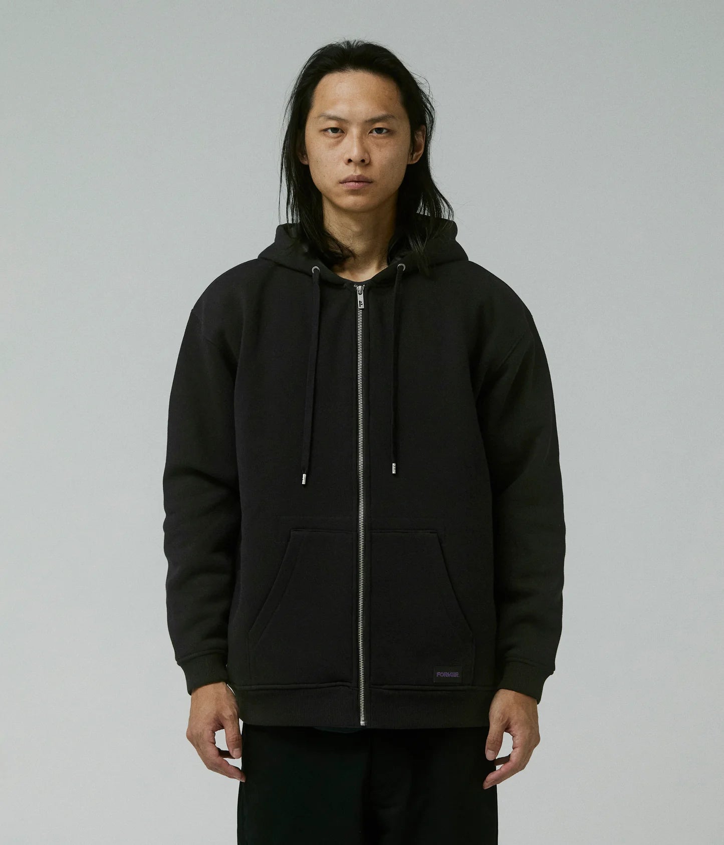 GLOBAL MIND LINED ZT HOOD // BLACK