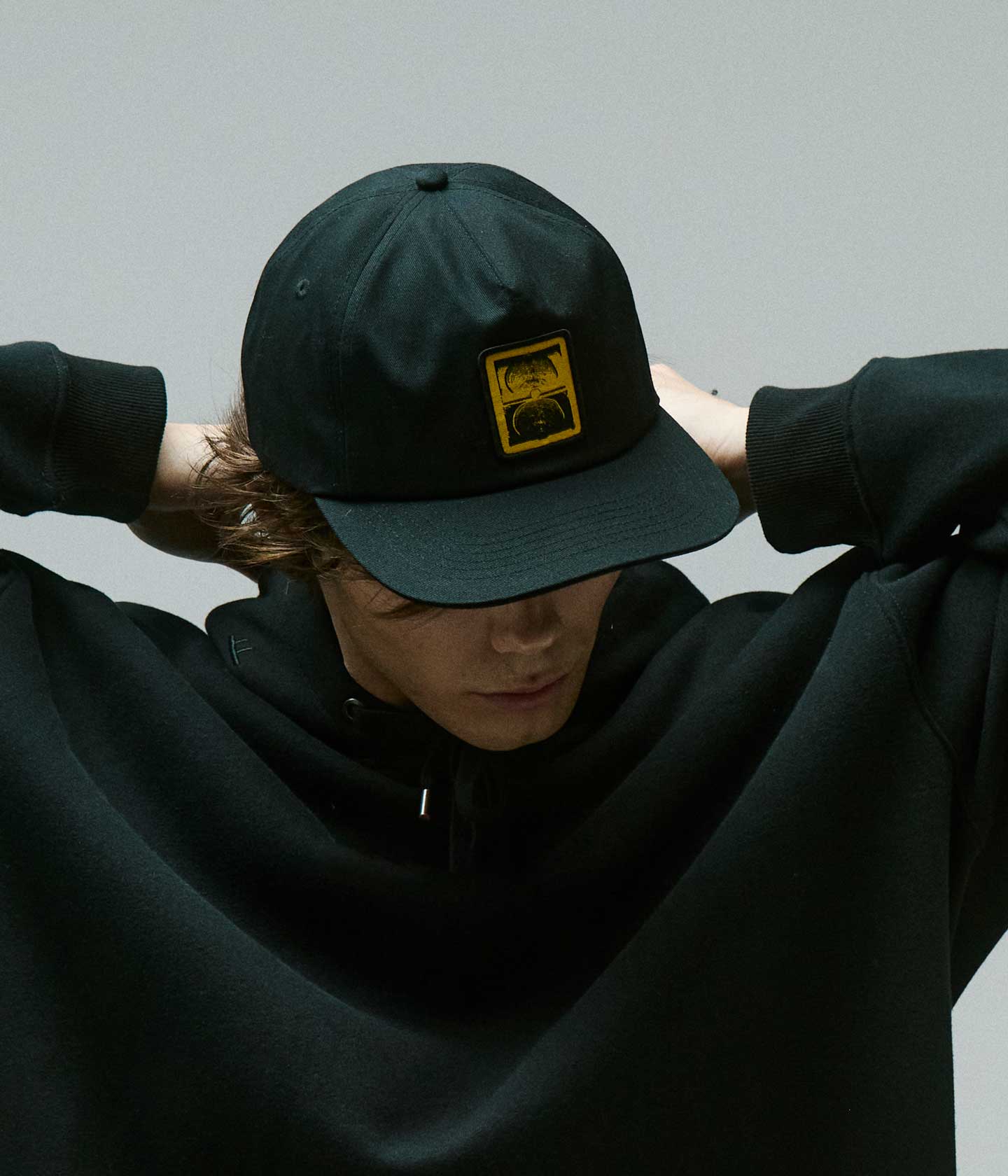 CRUX PATCH CAP // BLACK/YELLOW