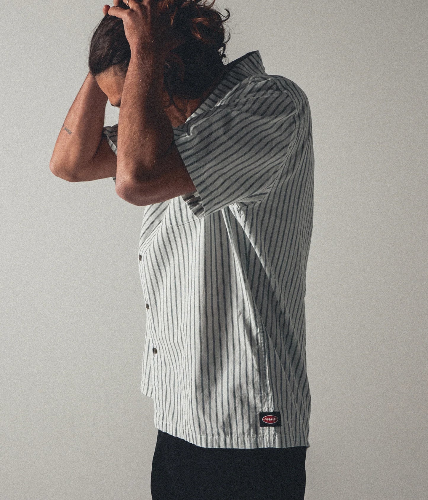 REYNOLDS STRIPE SS SHIRT // BONE