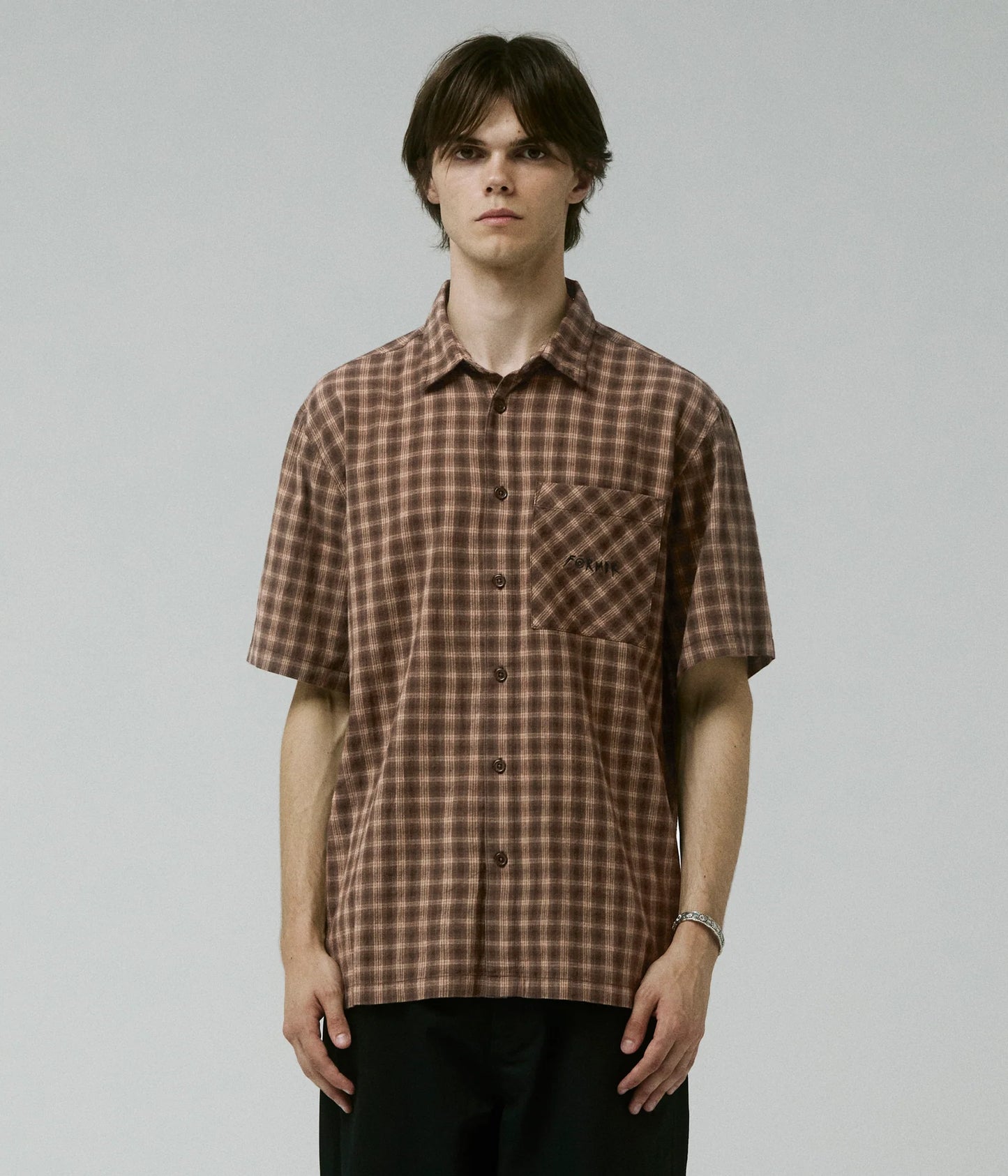 MANNERS CHECK SS SHIRT // BARK