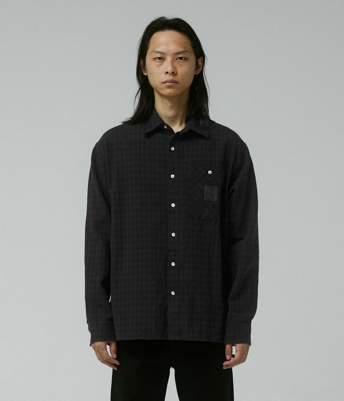 CRUX FLANNEL LS SHIRT // BLACK
