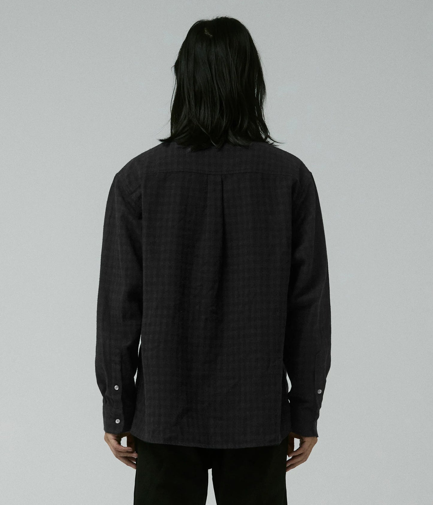 CRUX FLANNEL LS SHIRT // BLACK