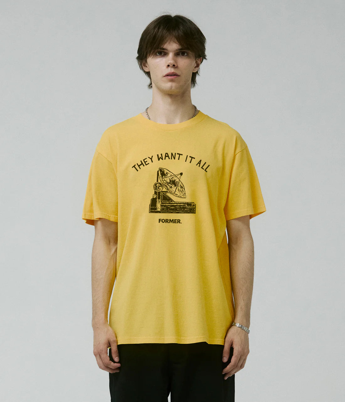 SATELITE T-SHIRT // SAFFRON