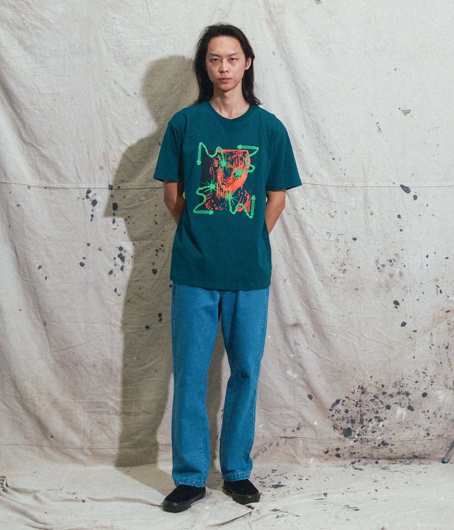 CHAINED T-SHIRT // PETROL