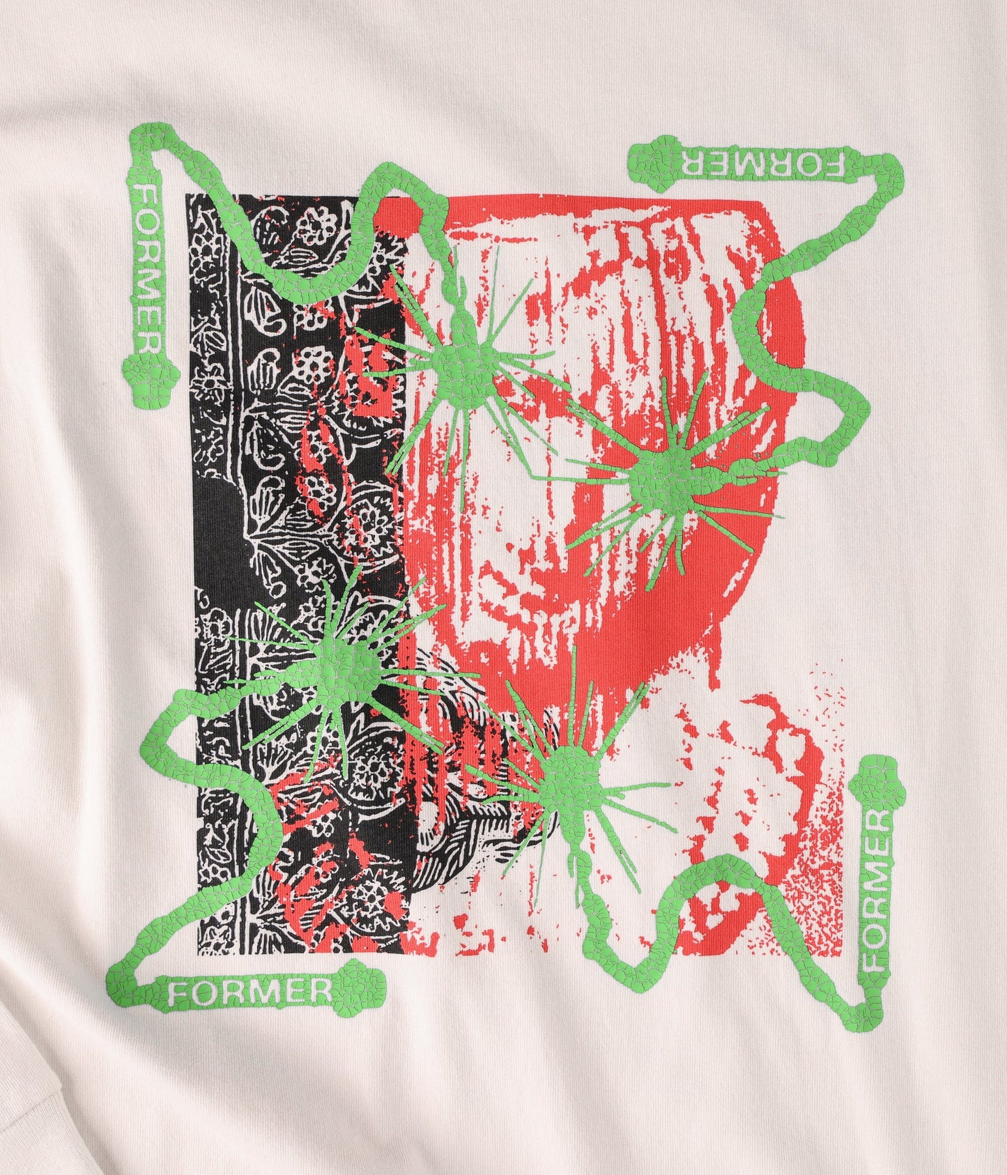 CHAINED LS T-SHIRT // BONE