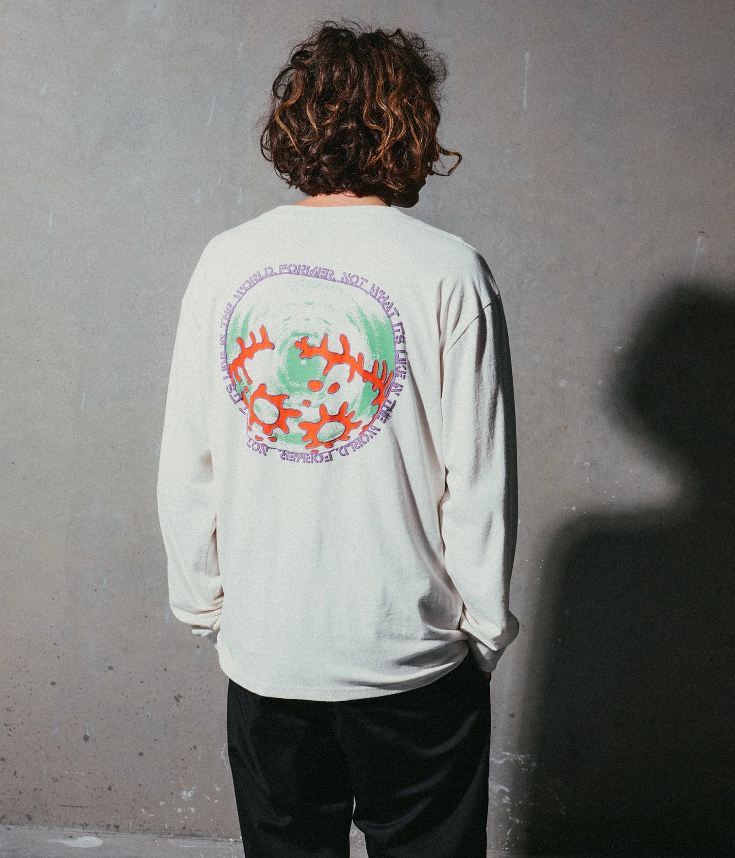 CHAINED LS T-SHIRT // BONE