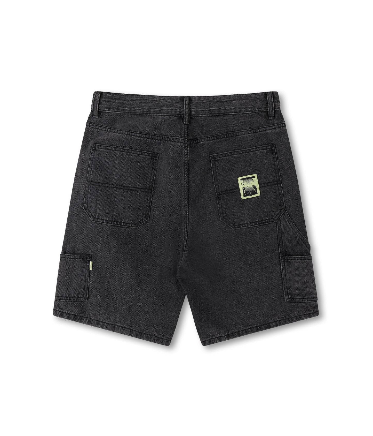 DISTEND VT DENIM CARPENTER SHORT // WASHED BLACK