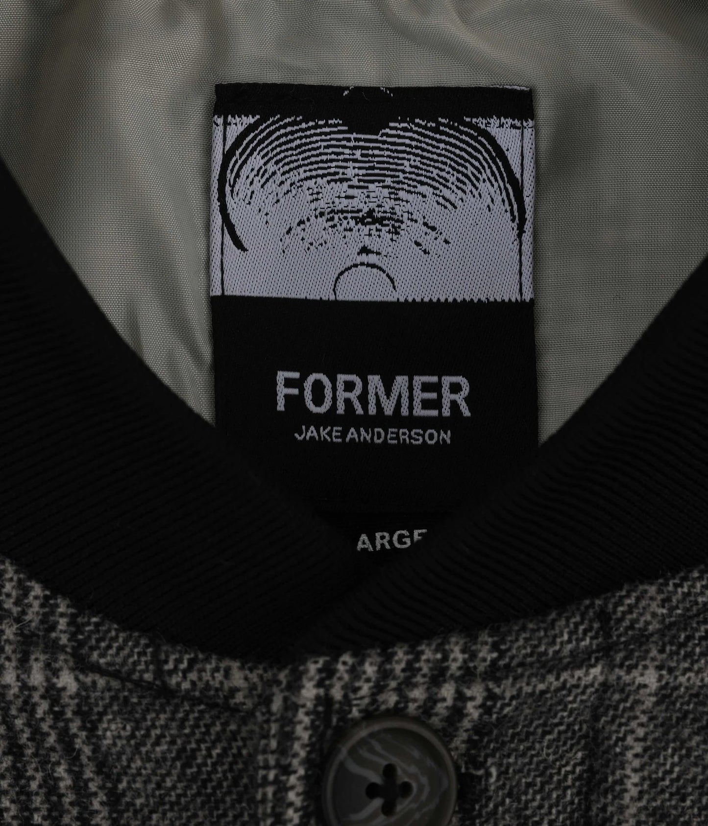 VT CHECK BOMBER JACKET // GREY CHECK