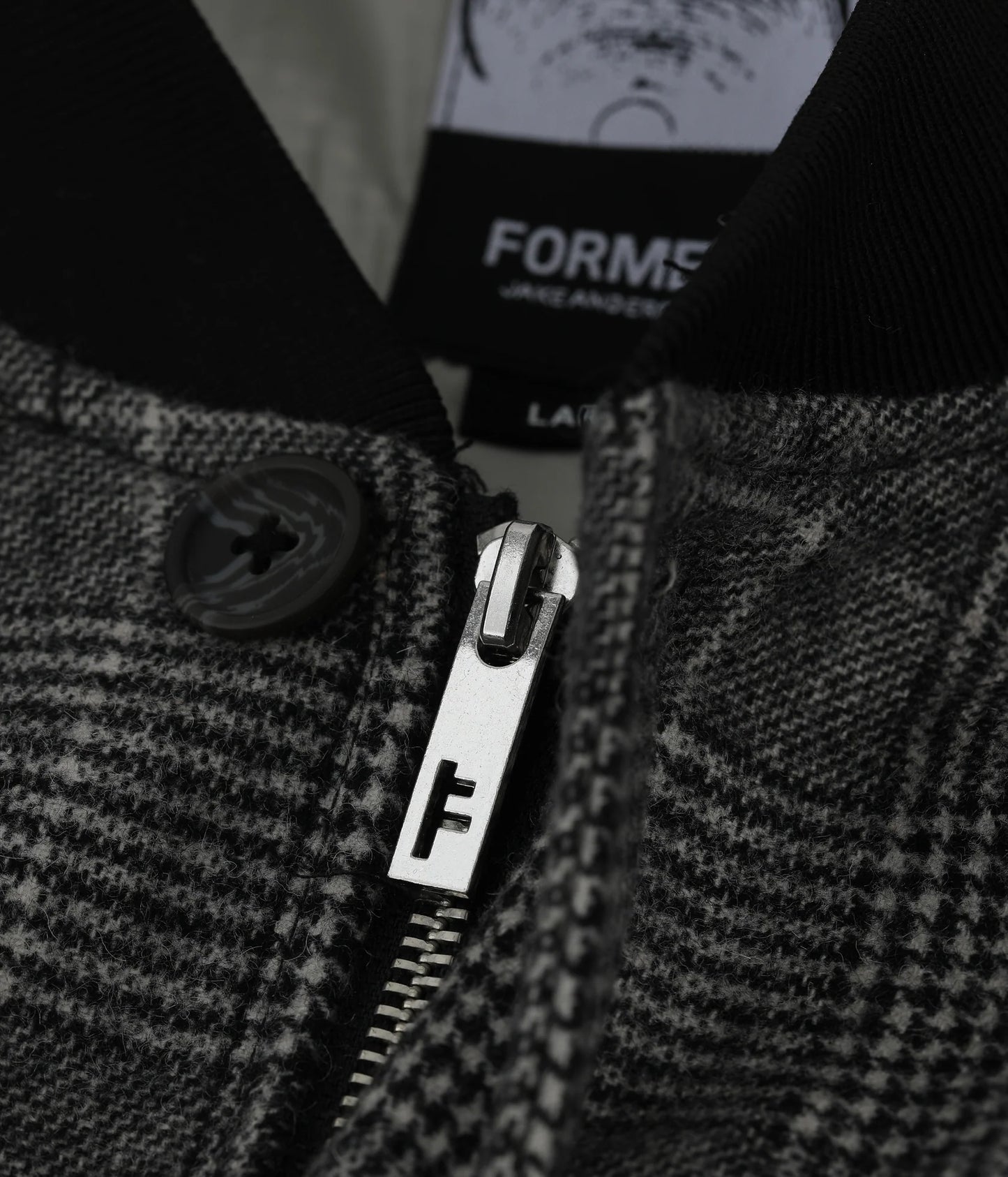 VT CHECK BOMBER JACKET // GREY CHECK