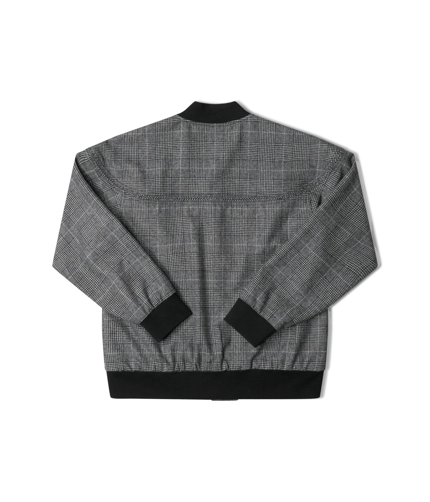 VT CHECK BOMBER JACKET // GREY CHECK