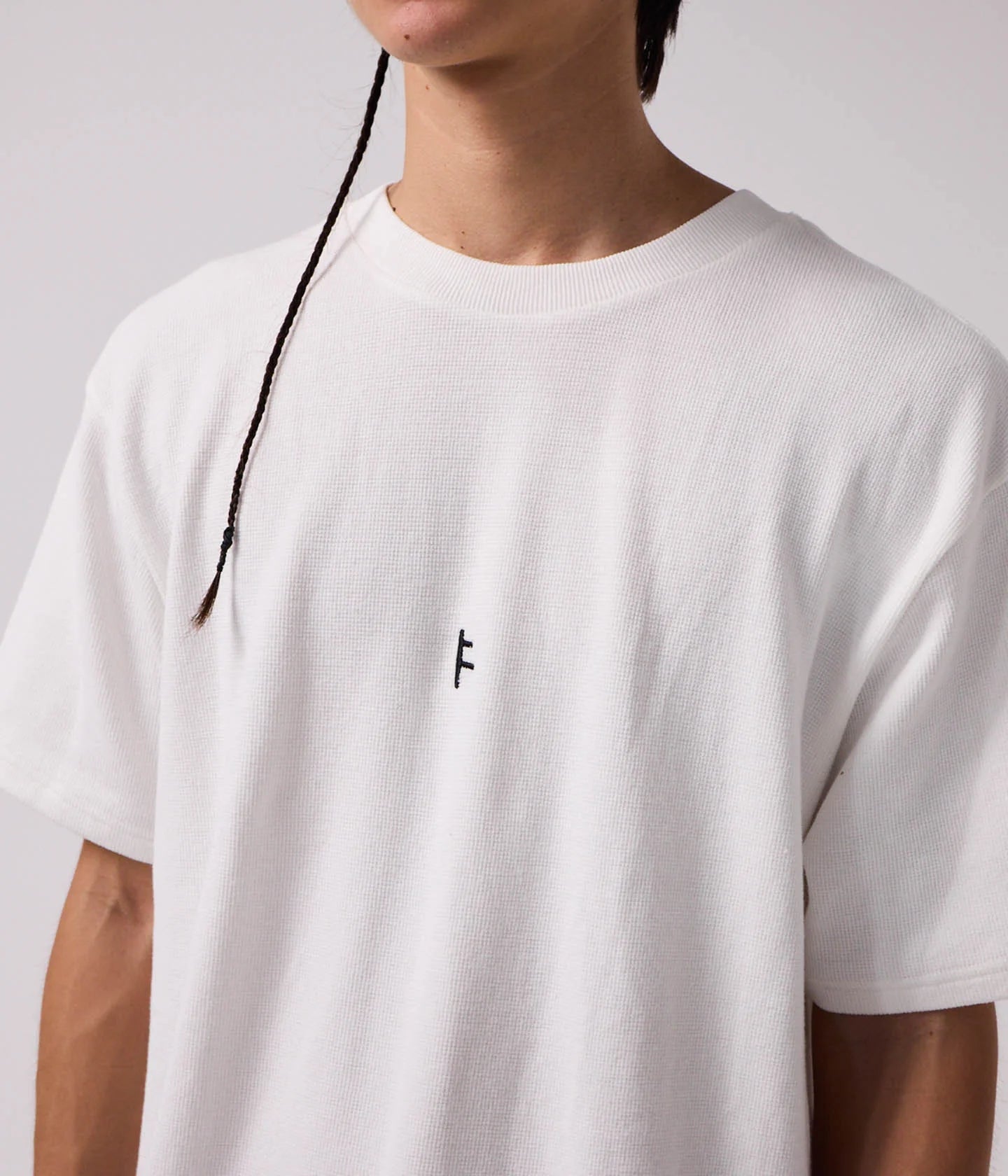 FRANCHISE WAFFLE T-SHIRT // BONE