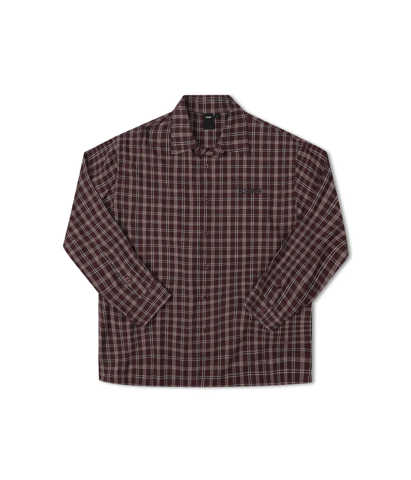 VIVIAN CHECK LS SHIRT // BROWN – FORMER MERCHANDISE | JAPAN