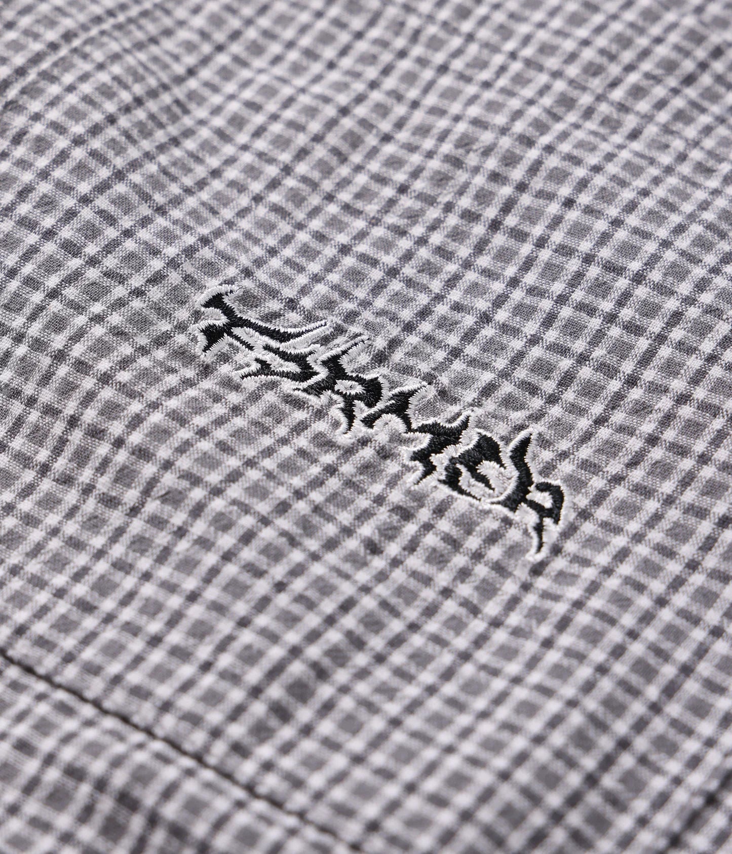 VIVIAN CHECK SS SHIRT // BLACK