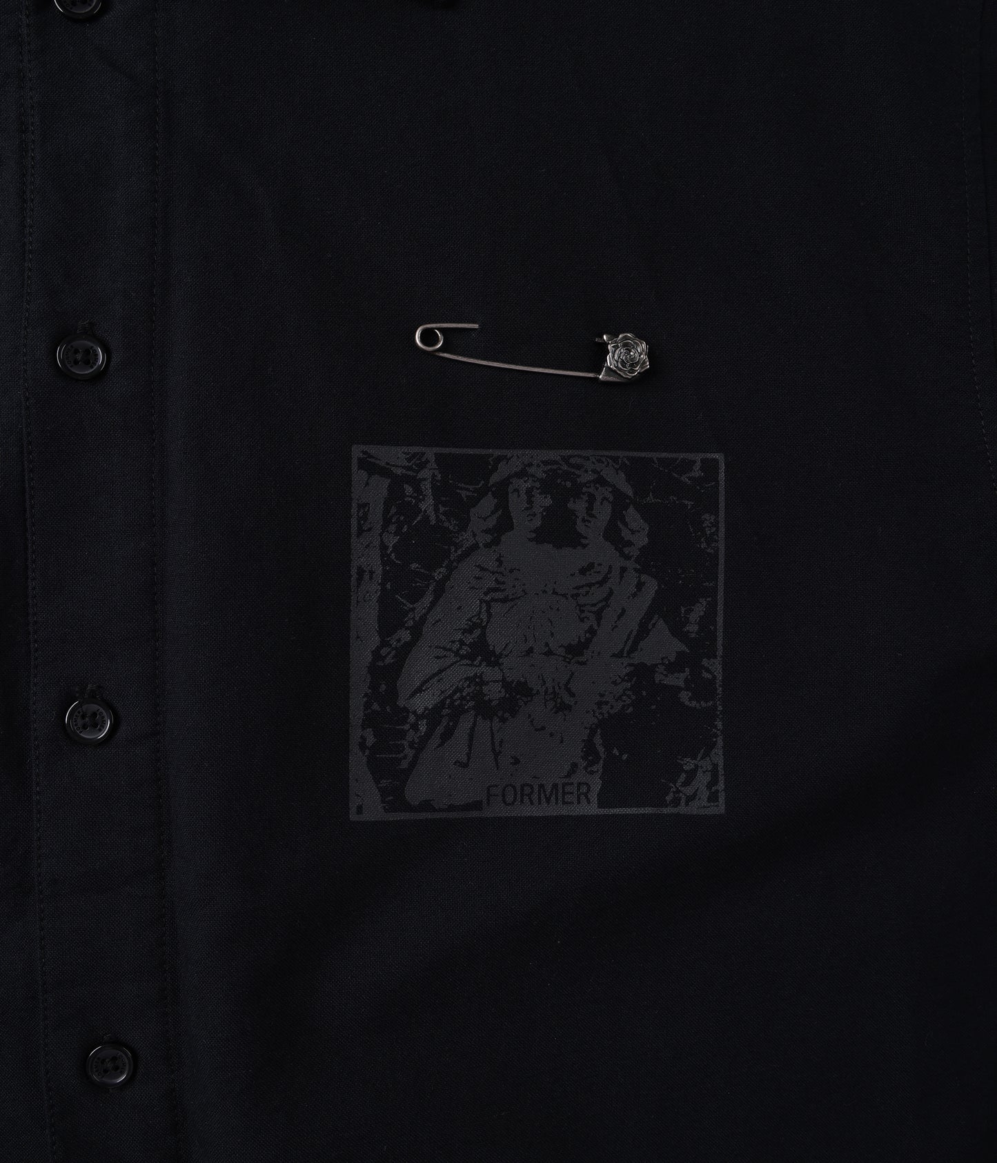 VIVIAN TURMOIL LS SHIRT // BLACK
