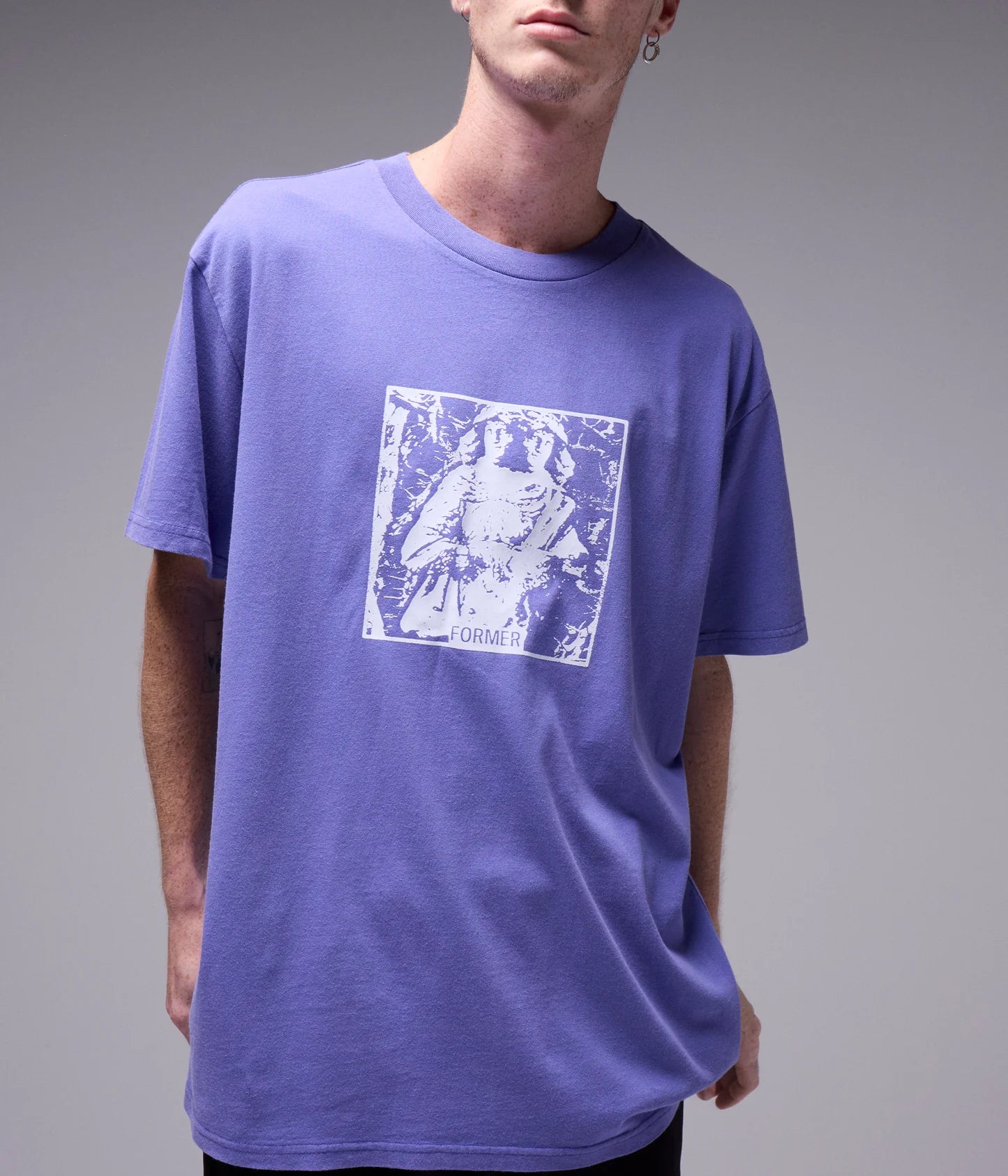 TURMOIL T-SHIRT // WASHED VIOLET