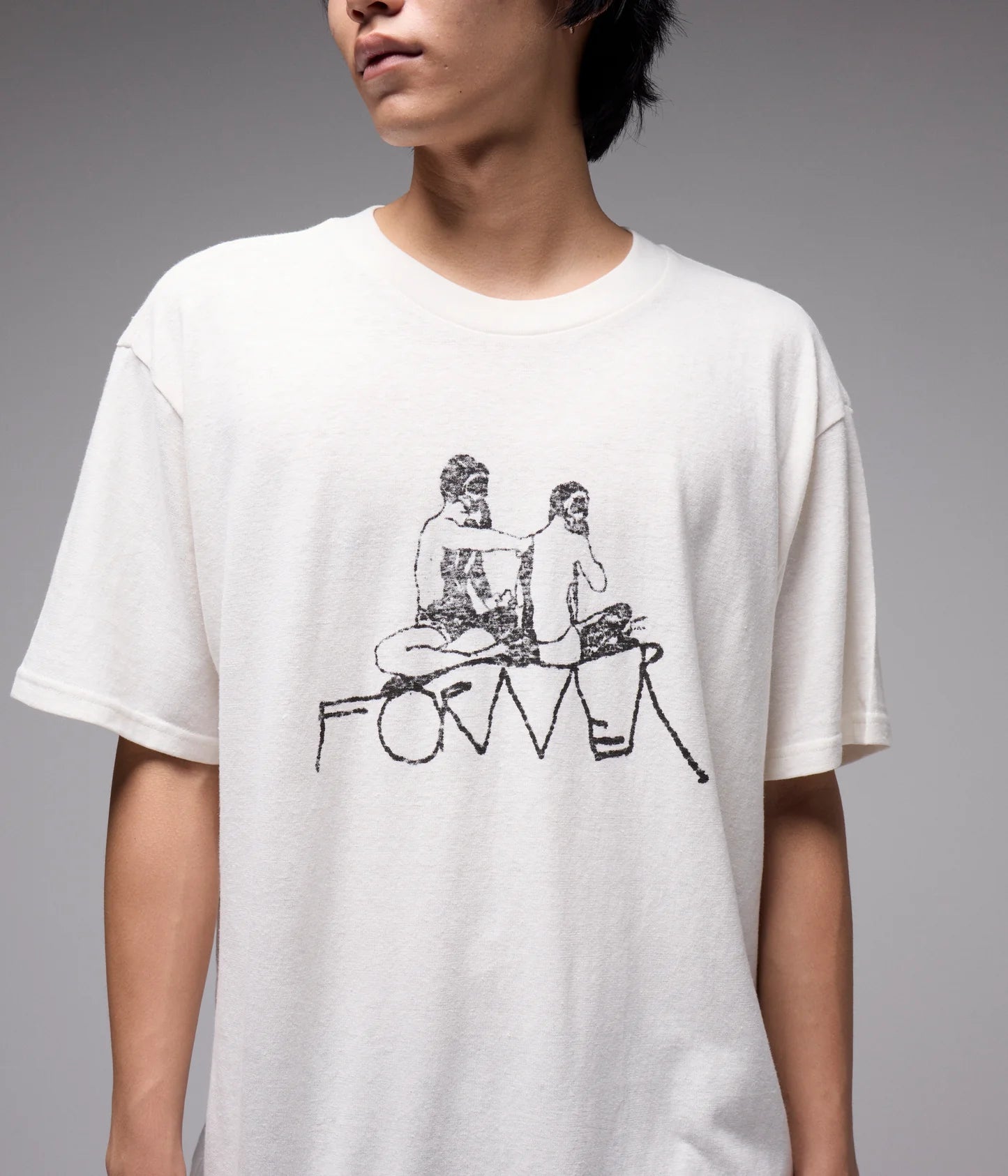 COMBUSTIBLE T-SHIRT // OYSTER