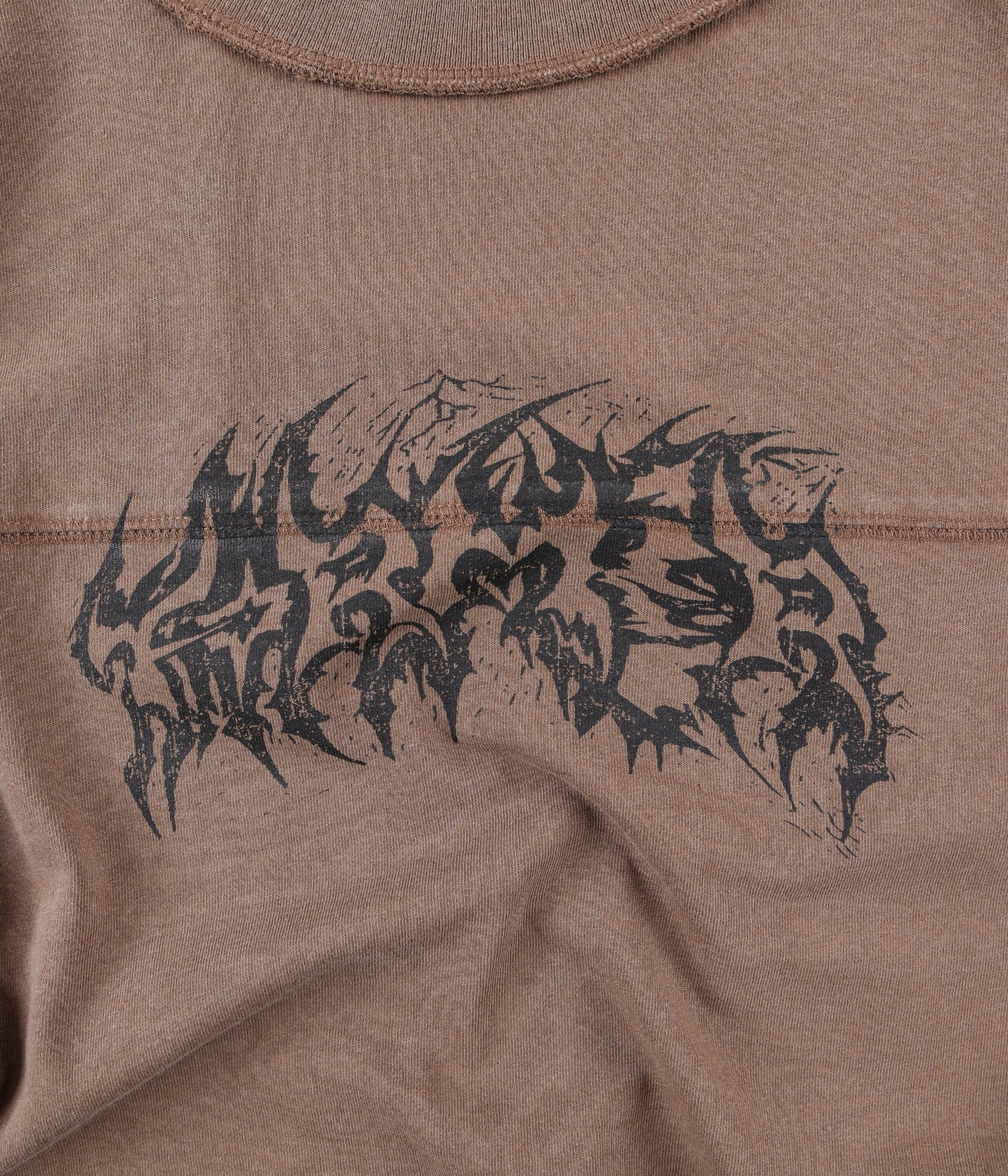 PRAISE T-SHIRT // WASHED CHOC