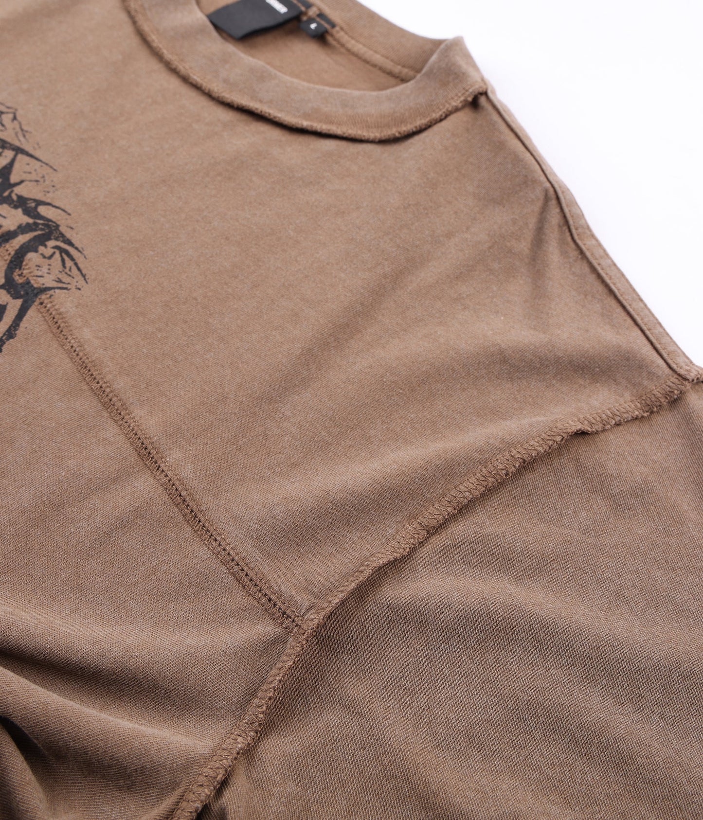 PRAISE T-SHIRT // WASHED CHOC