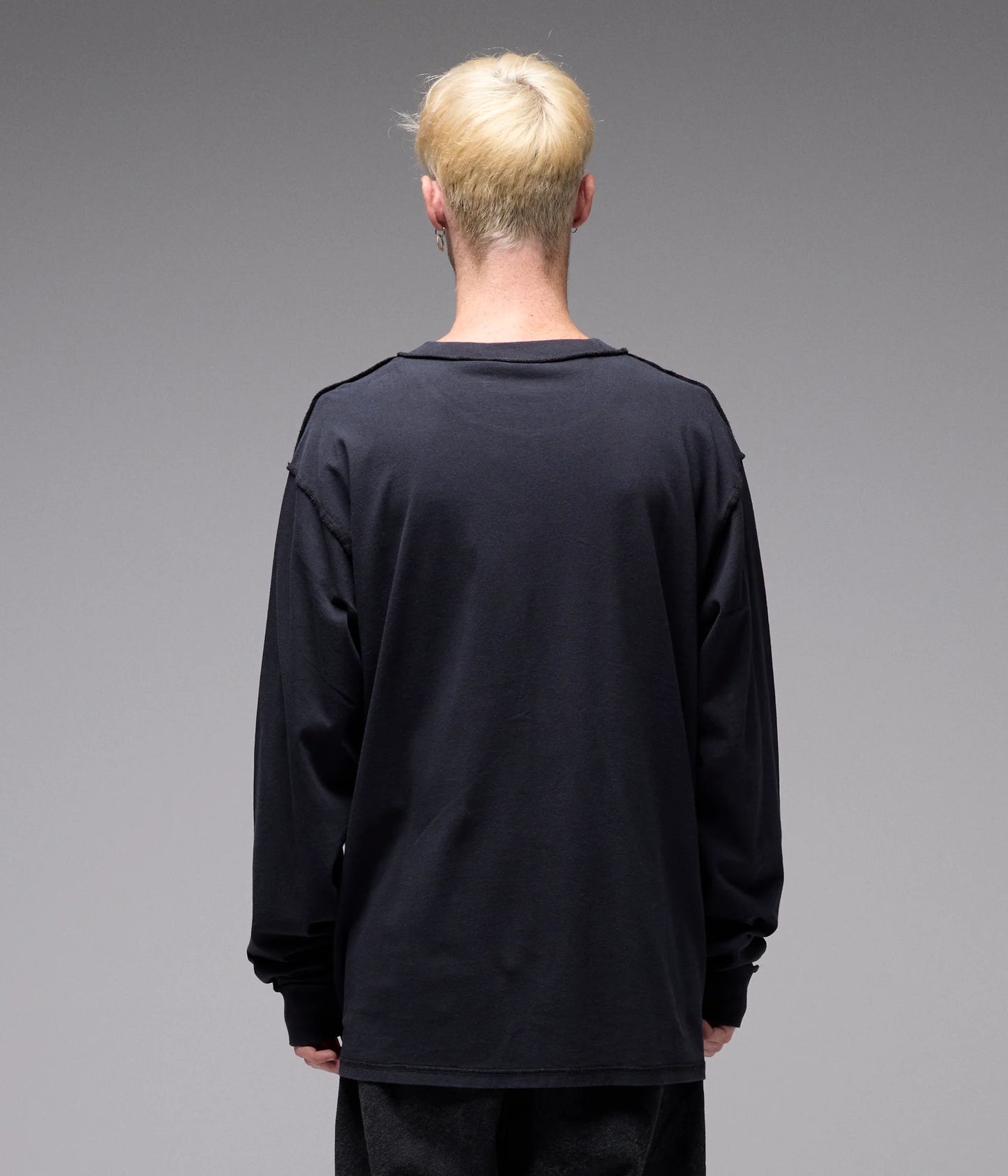 PRAISE LS T-SHIRT // WASHED BLACK