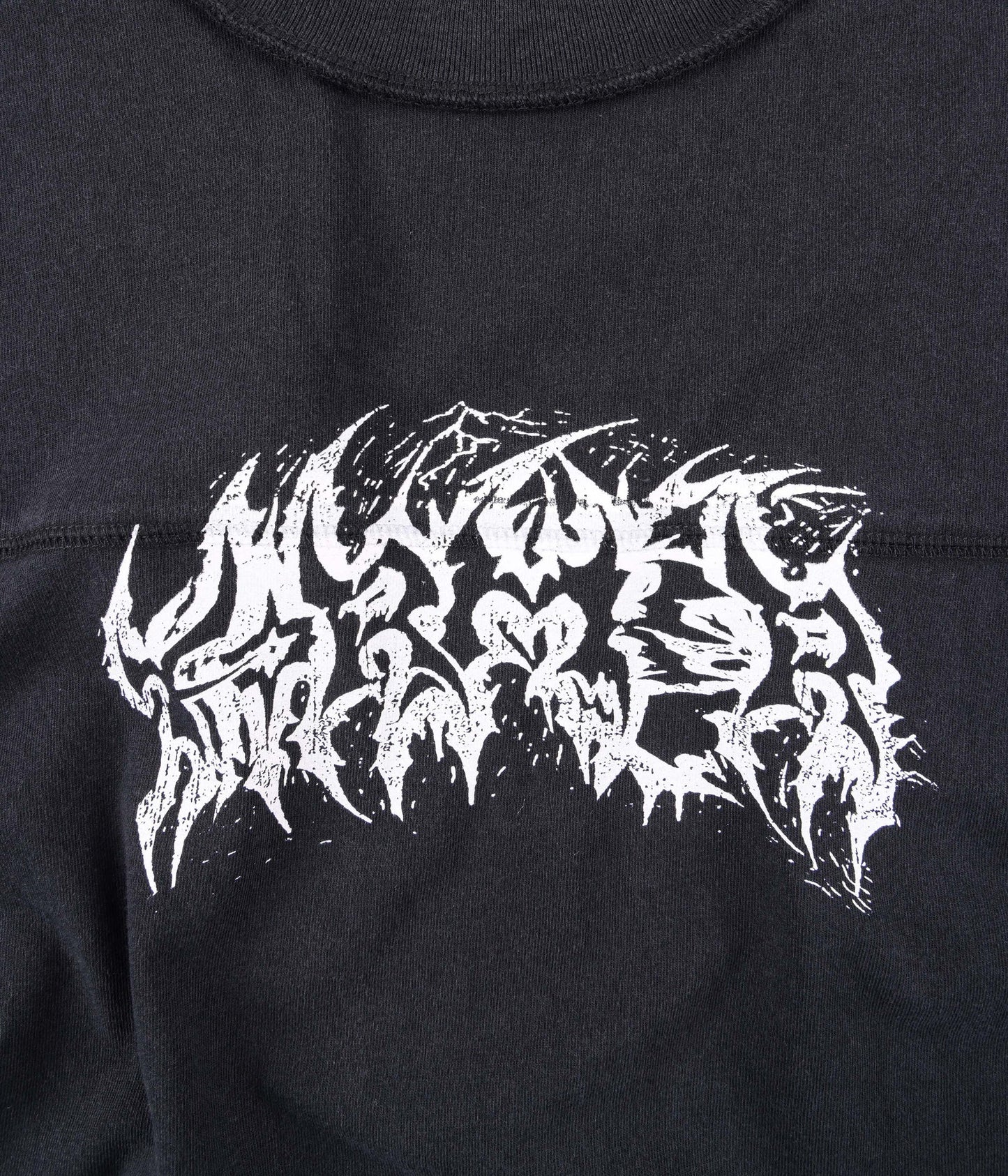 PRAISE LS T-SHIRT // WASHED BLACK