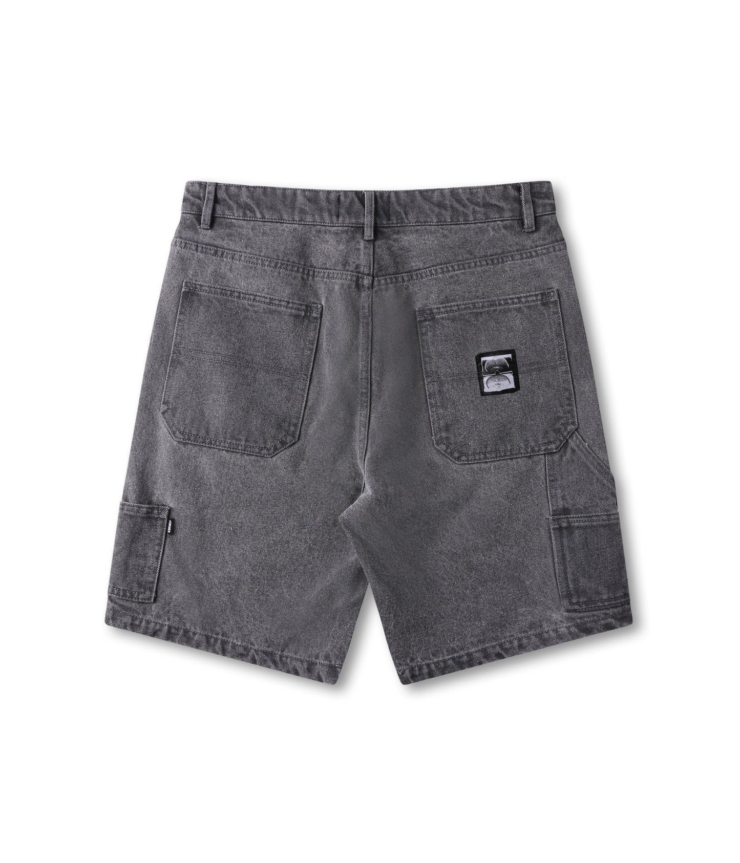 DISTEND VT DENIM 20.5" CARPENTER SHORT // WASHED GREY