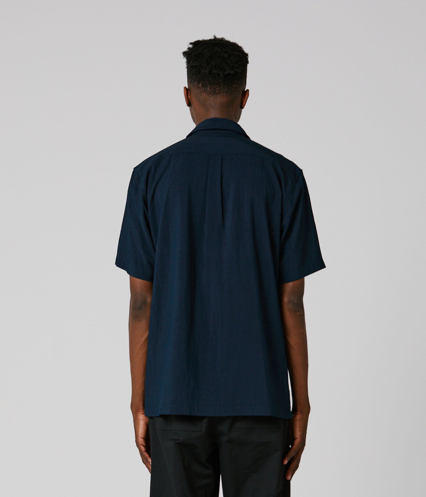 SCRATCHED SS WORK SHIRT // CADET