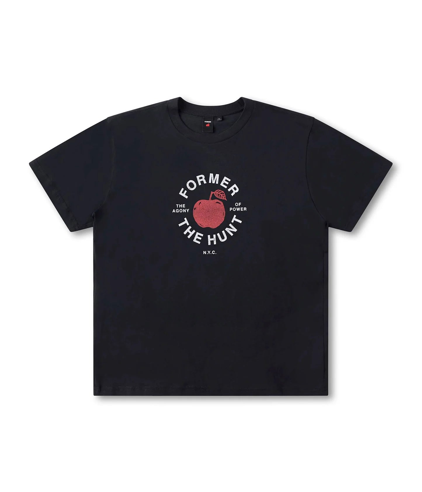 FH BIG APPLE LINEN T-SHIRT // BLACK – FORMER MERCHANDISE | JAPAN