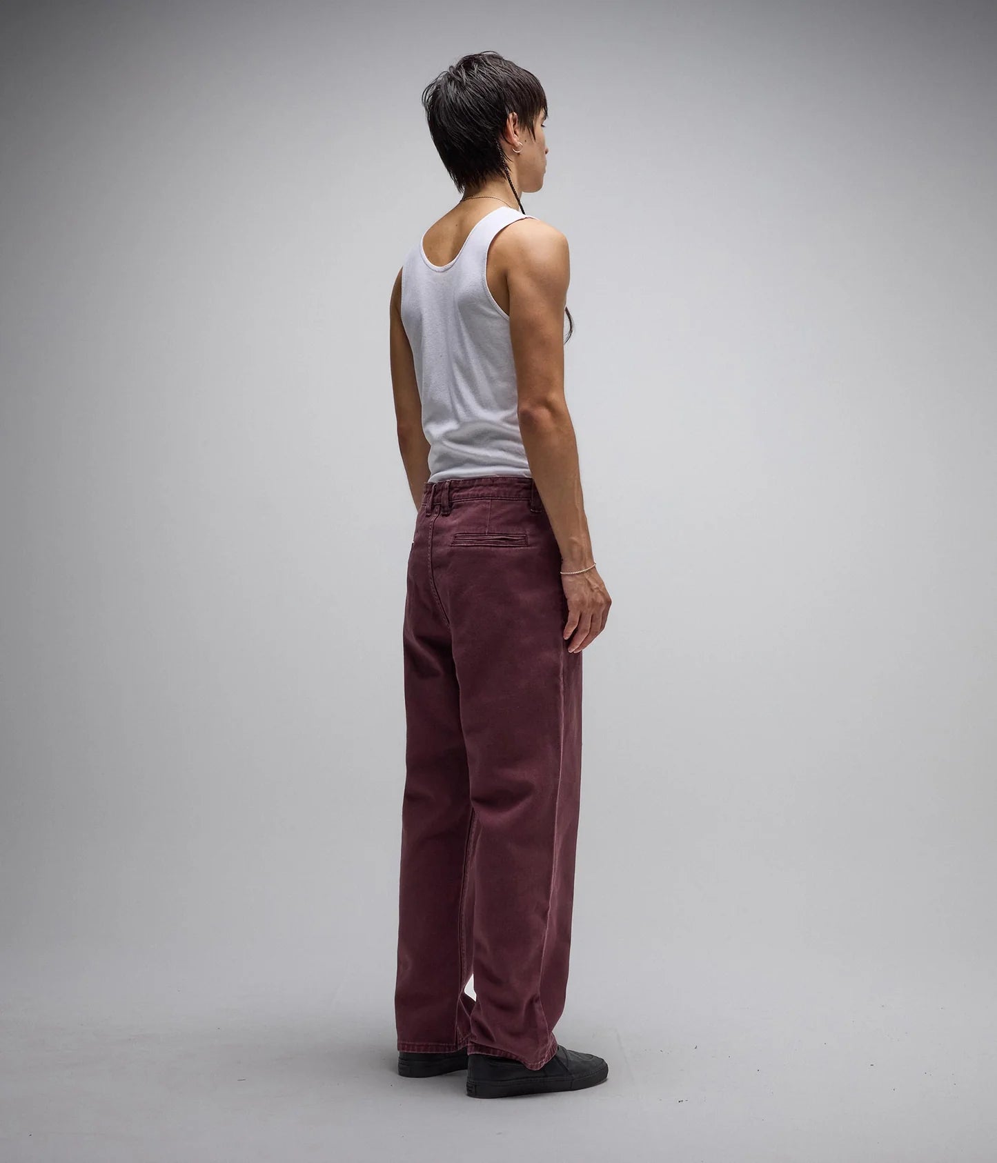 AG DENIM PANT // MAROON