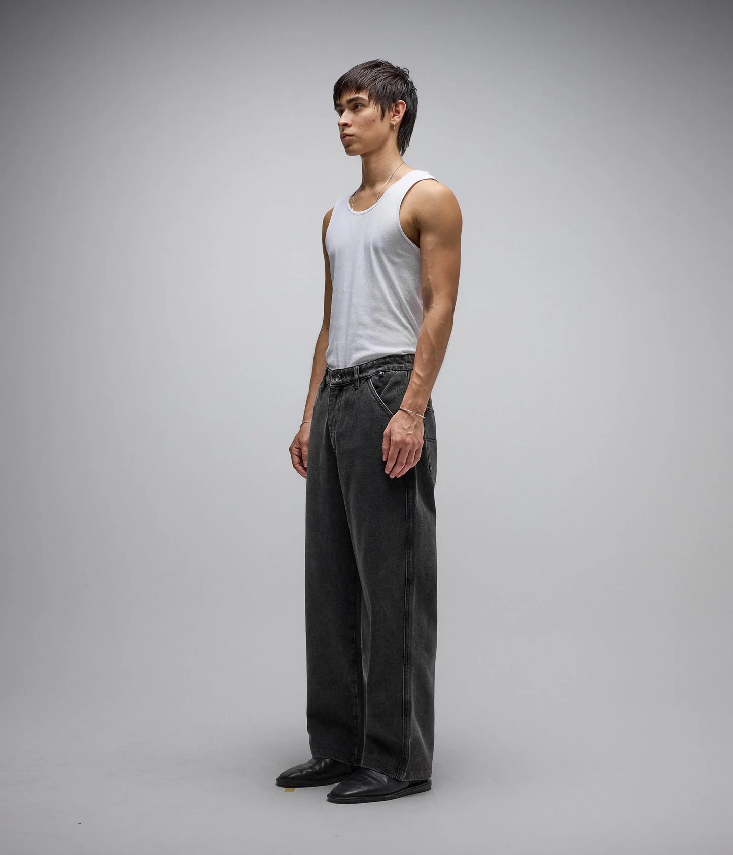 REYNOLDS SLACK DENIM PANT // WASHED BLACK