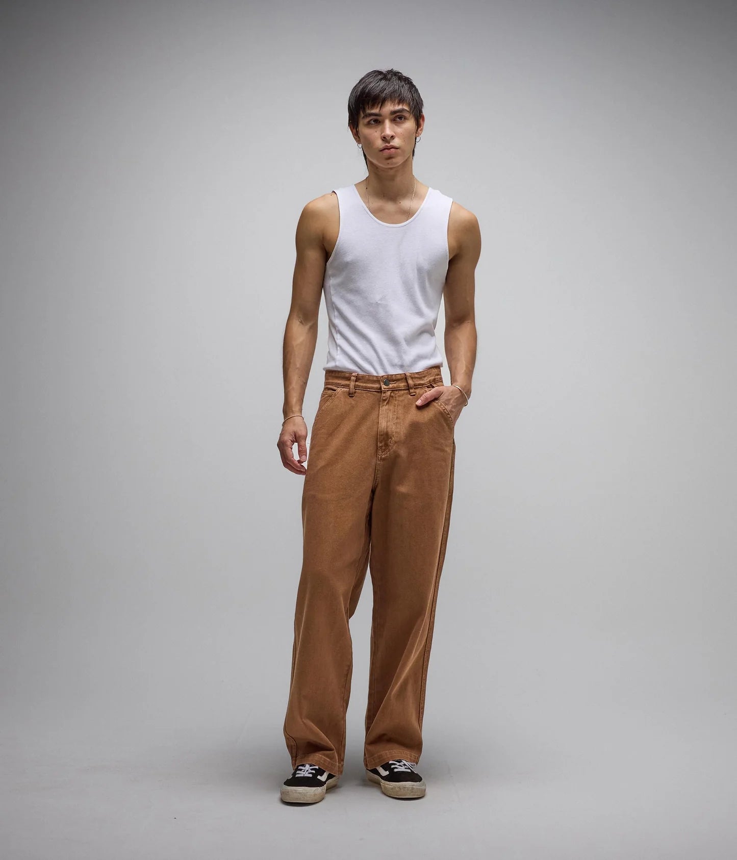 REYNOLDS OVERDYE DENIM PANT // WASHED BROWN