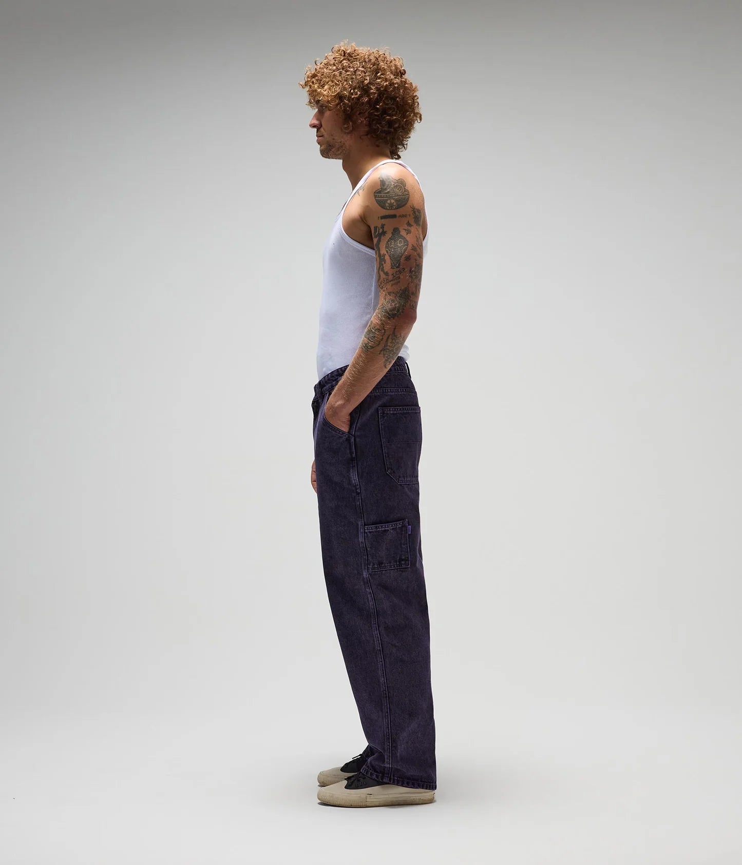DISTEND DENIM PANT // WASHED PURPLE