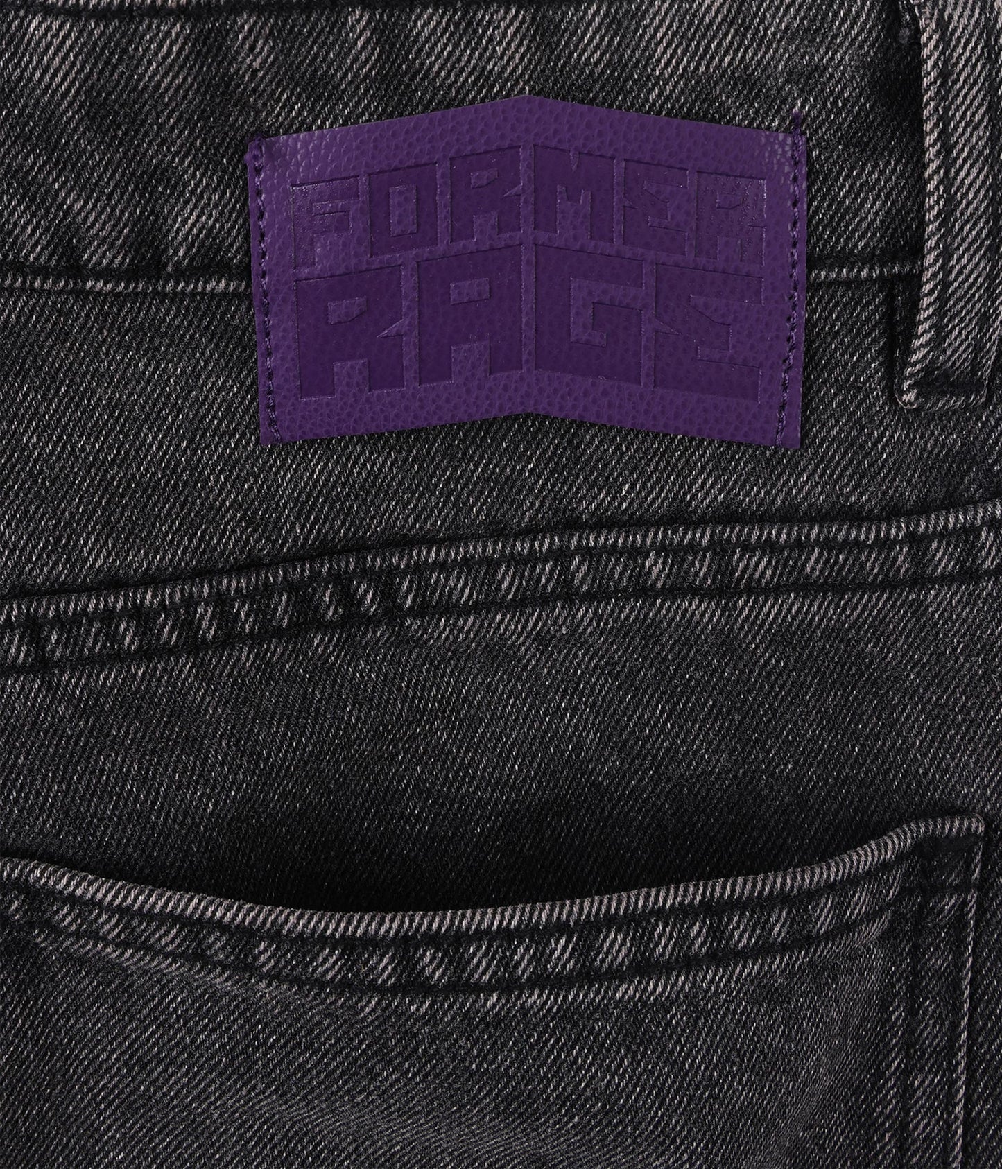 STUDDED DENIM PANT // WSHBLK