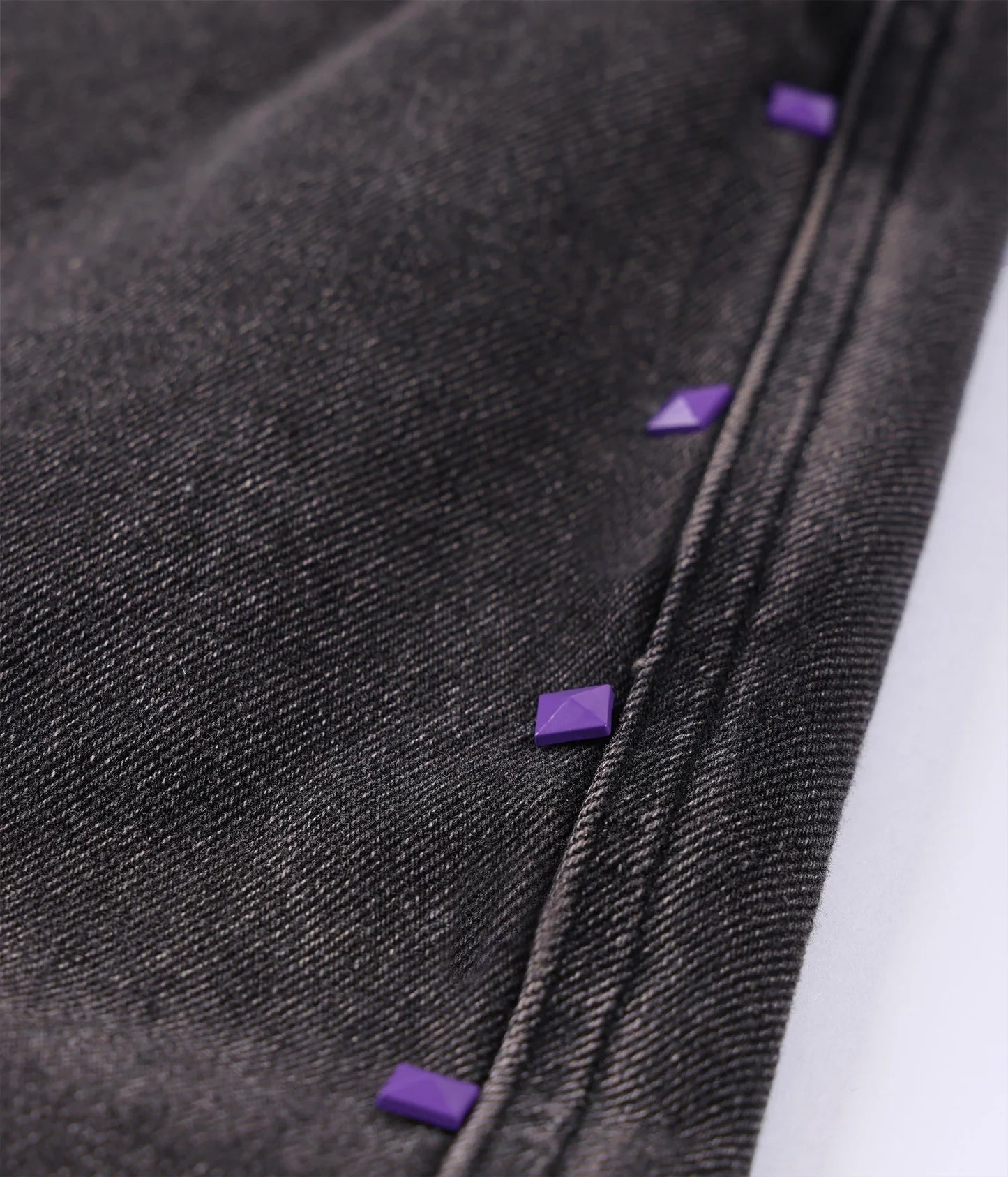 STUDDED DENIM PANT // WSHBLK