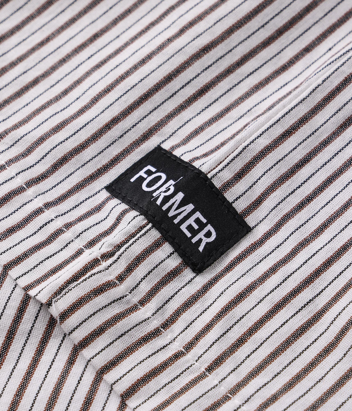 REYNOLDS STRIPE SS SHIRT // BEIGE