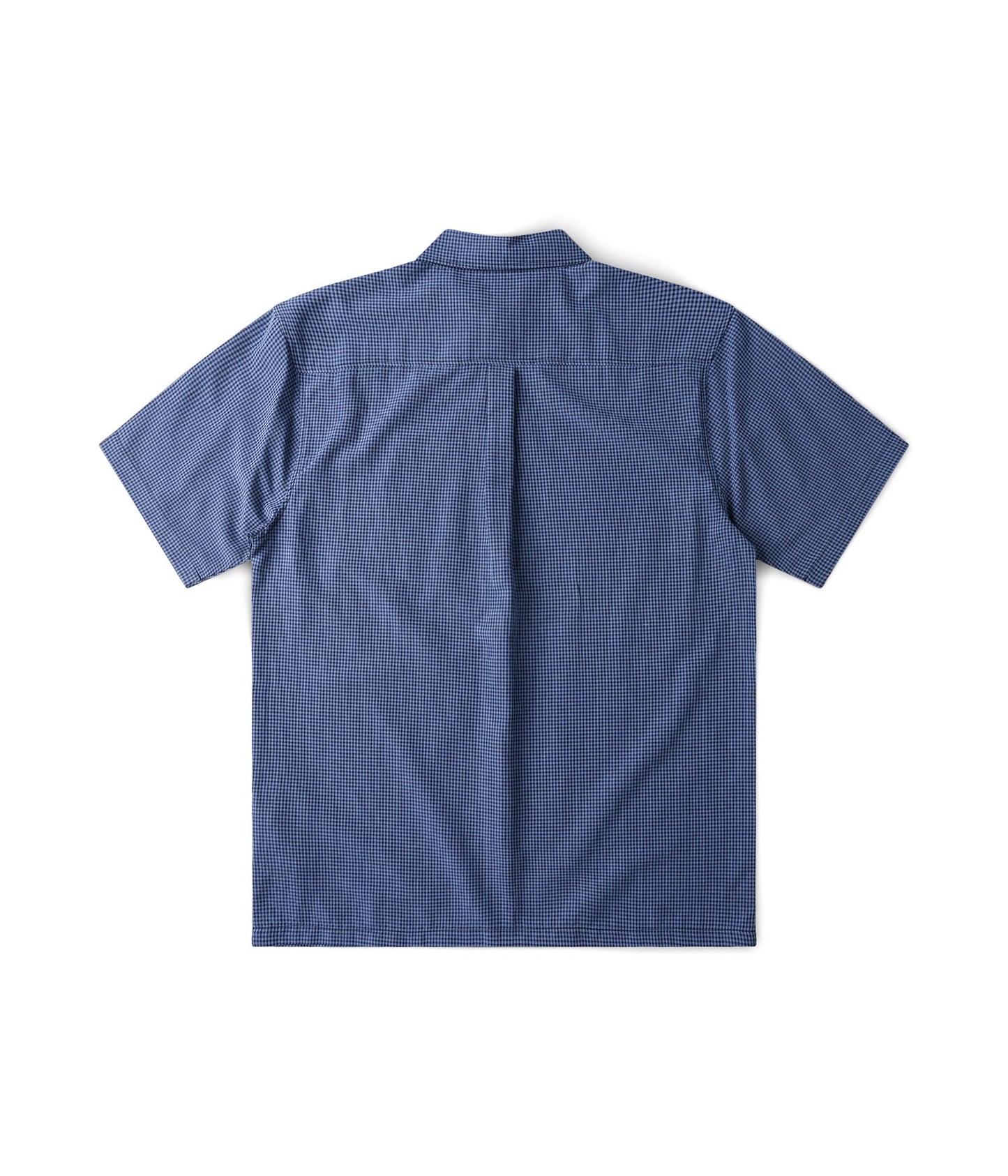 VIVIAN CHECK SS SHIRT // BLUE