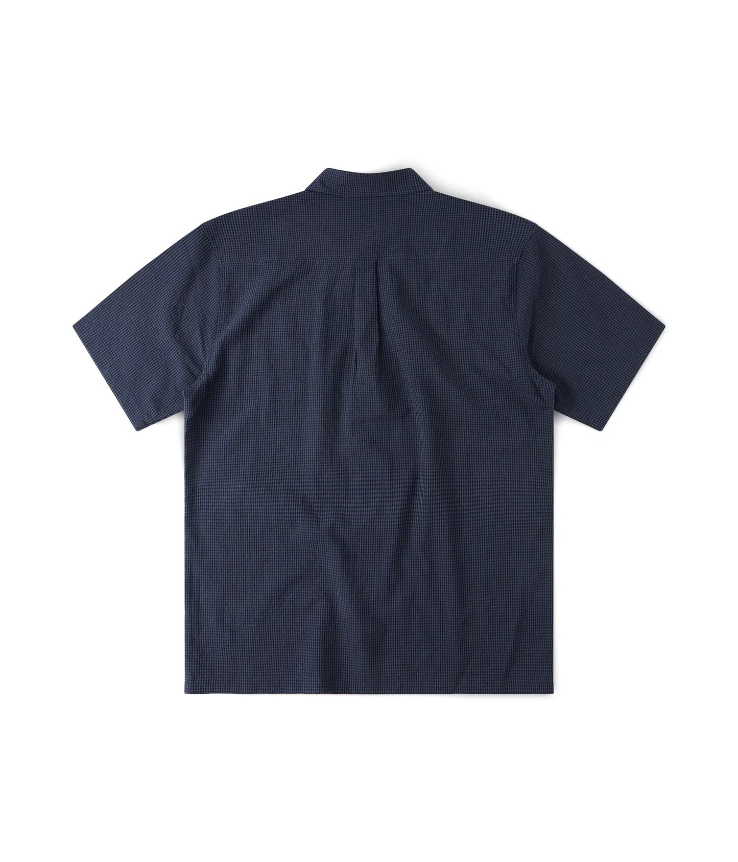 VIVIAN CHECK SS SHIRT // NAVY