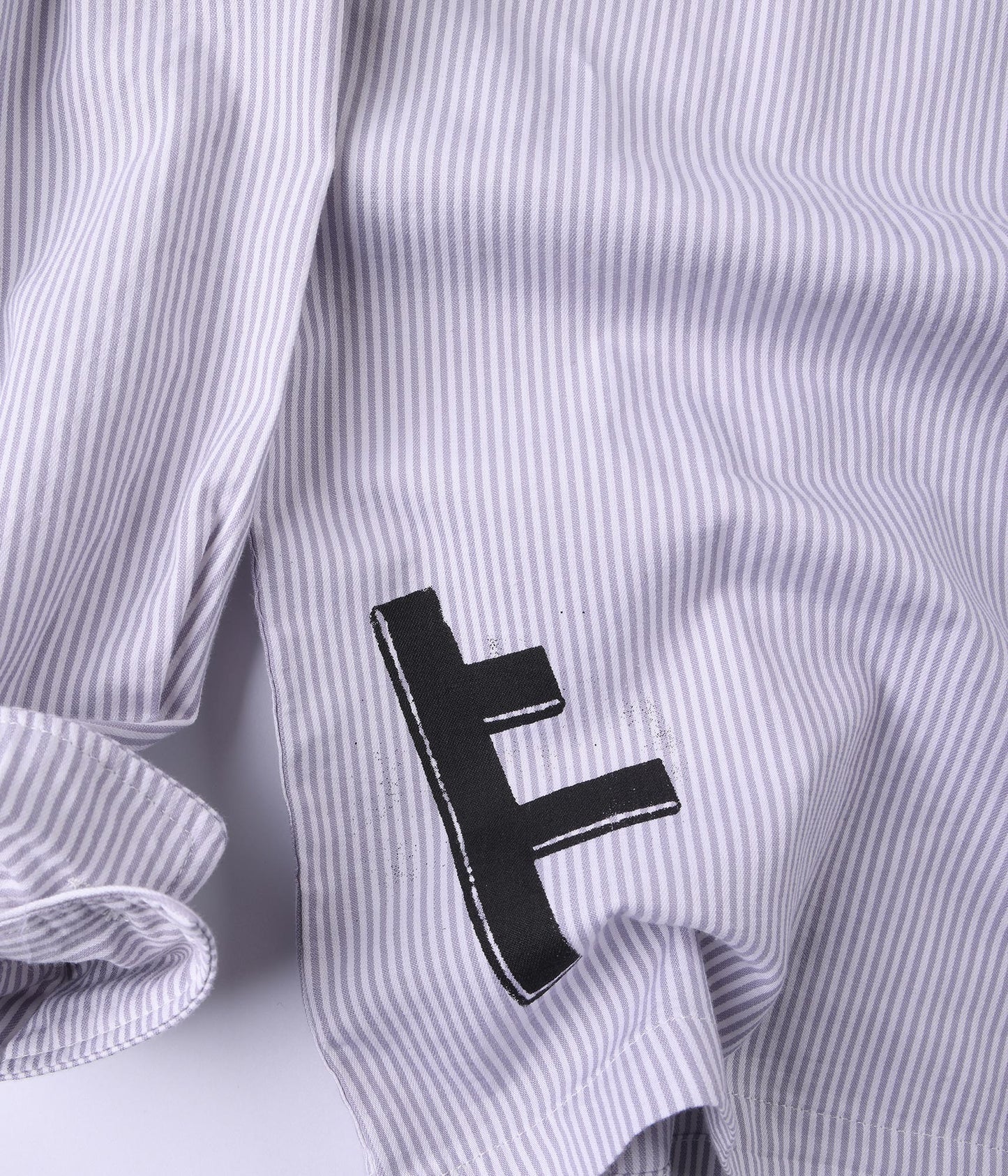 DXD REYNOLDS STRIPE LS SHIRT // GREY