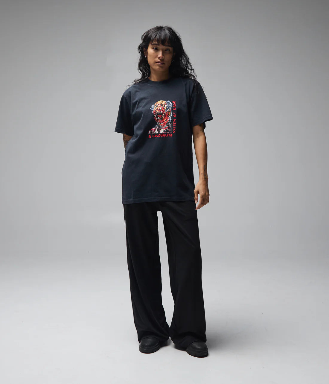 COLOURLESS CLOWN T-SHIRT // MERCH BLACK