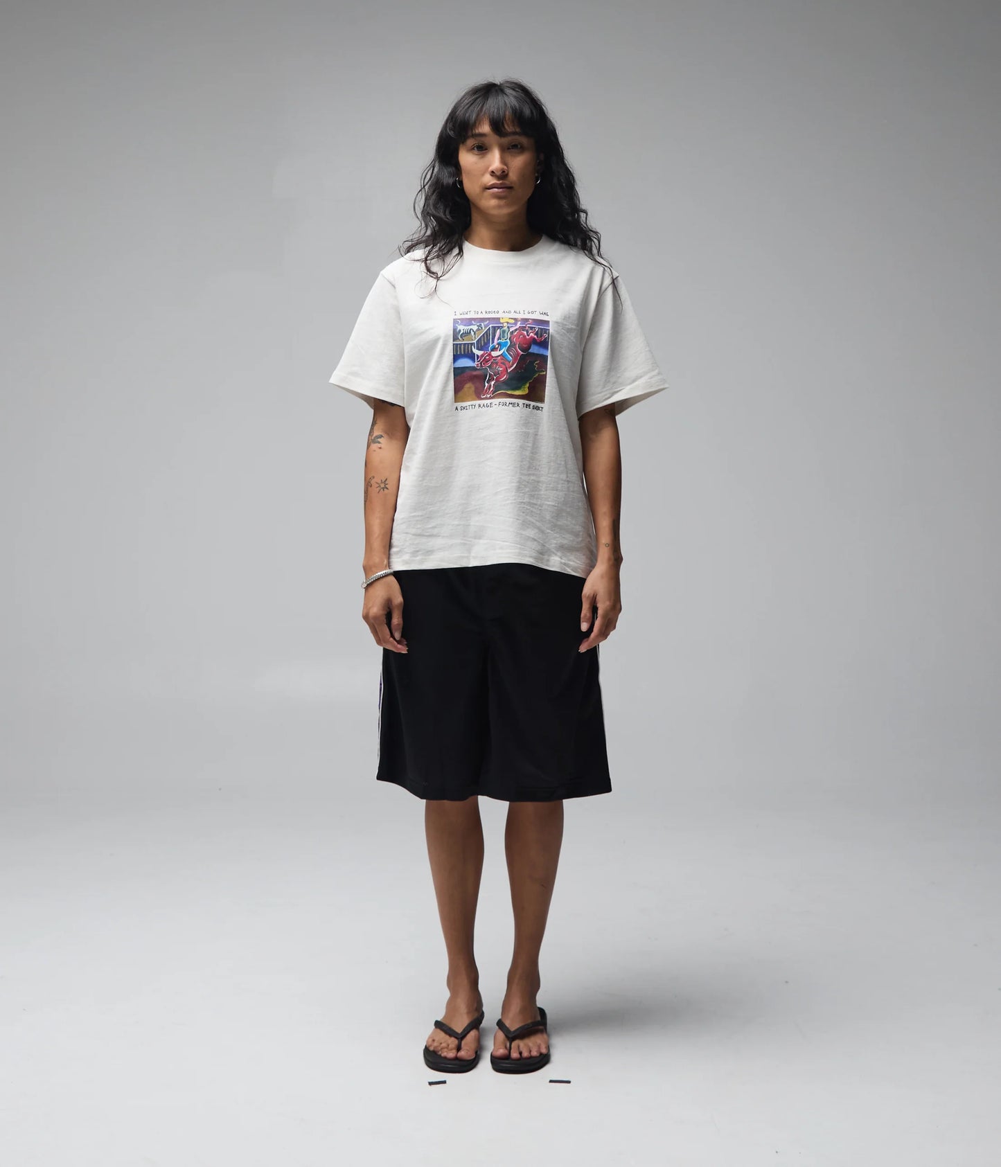 RODEO SHRUNKEN T-SHIRT // BONE