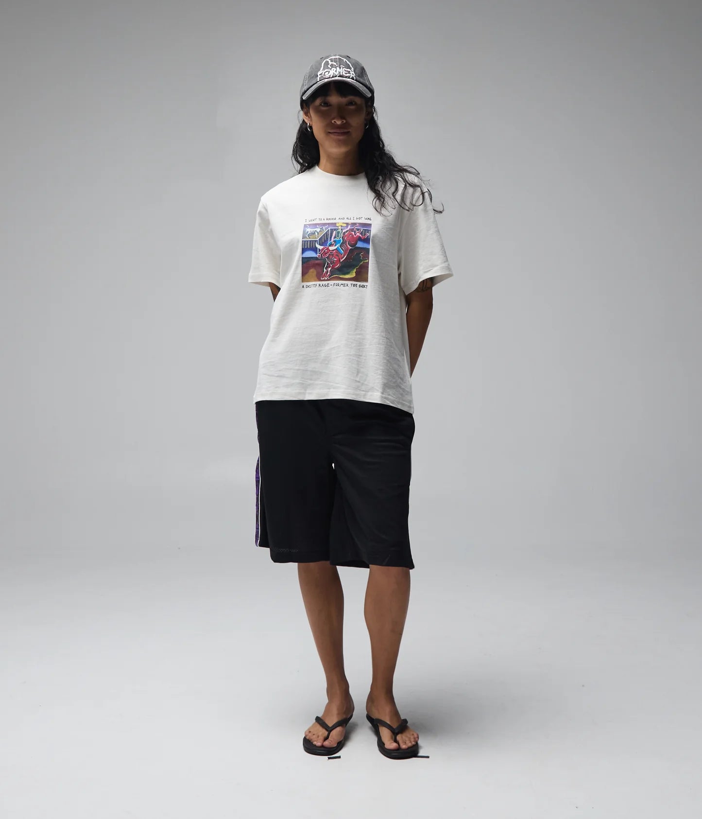 RODEO SHRUNKEN T-SHIRT // BONE