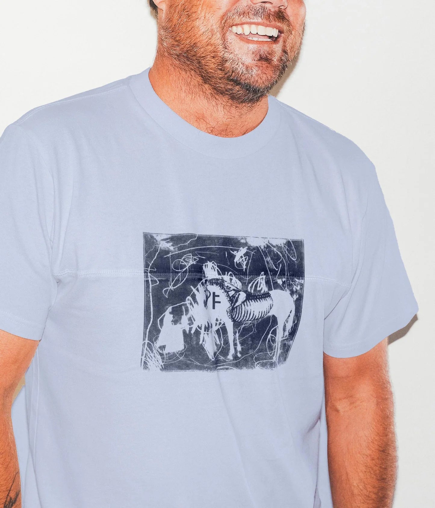 X-RAY T-SHIRT // WASHED SKY