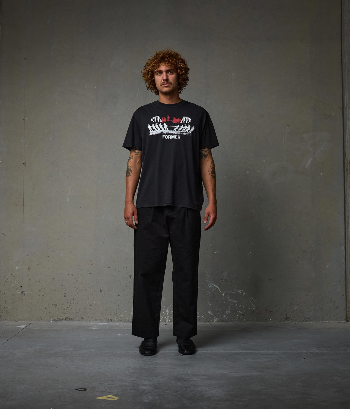 ENGINEERED T-SHIRT // WASHED BLACK