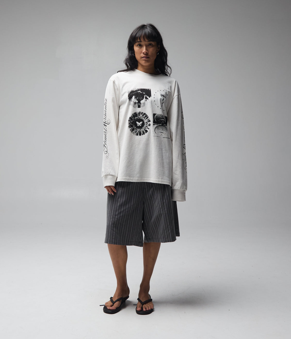 ILLUSION LS T-SHIRT // BONE